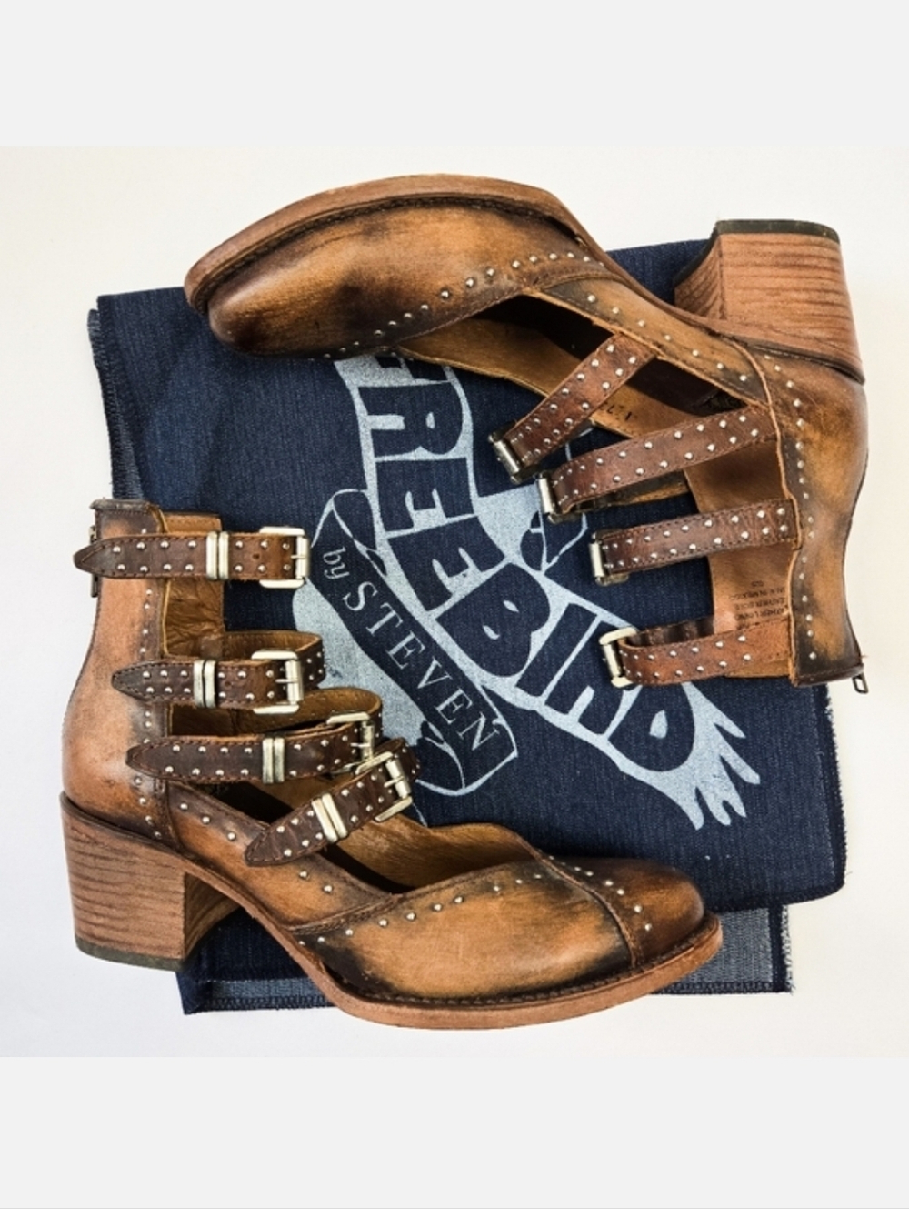 EUC Freebird Felicity Shoes, Cognac